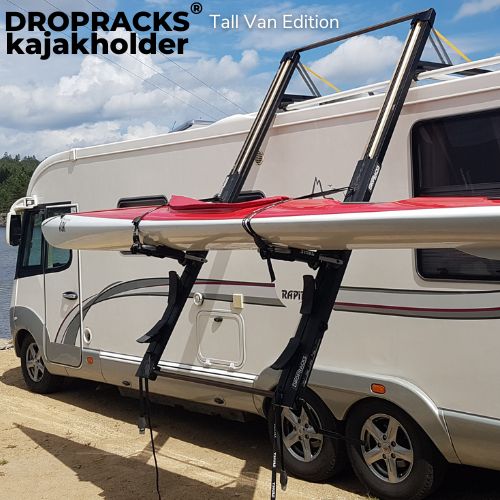 Dropracks Tall Van Edition kajakholder på fuldintegreret camper med 1 kajak