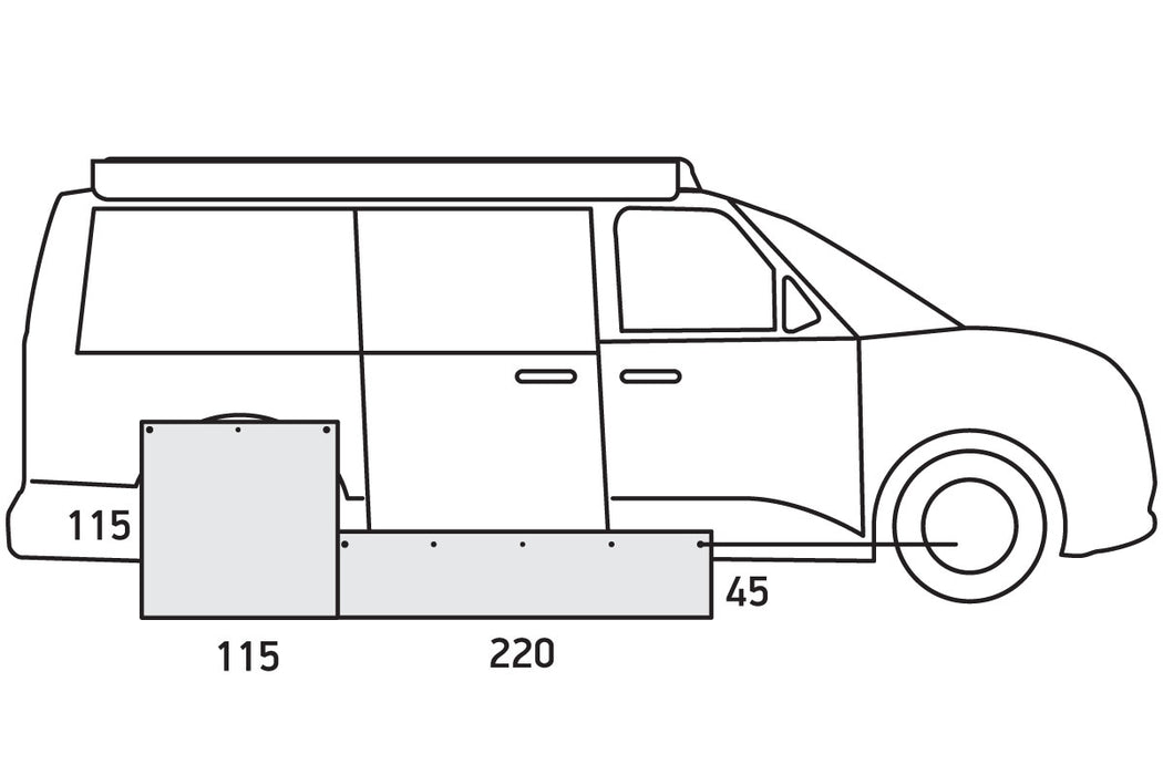 Understykke Campervan Lille