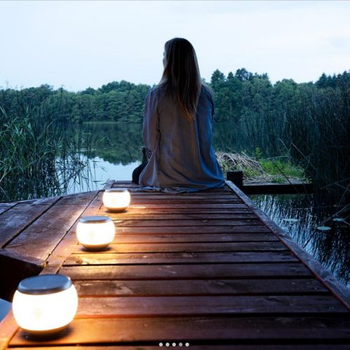 stribebelysning med solcellelamper