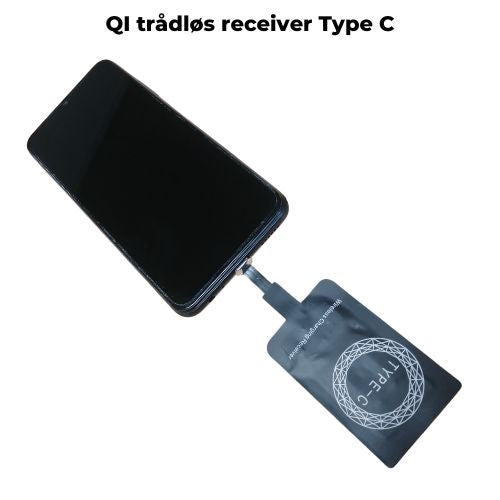 QI modtager sat i type C stik