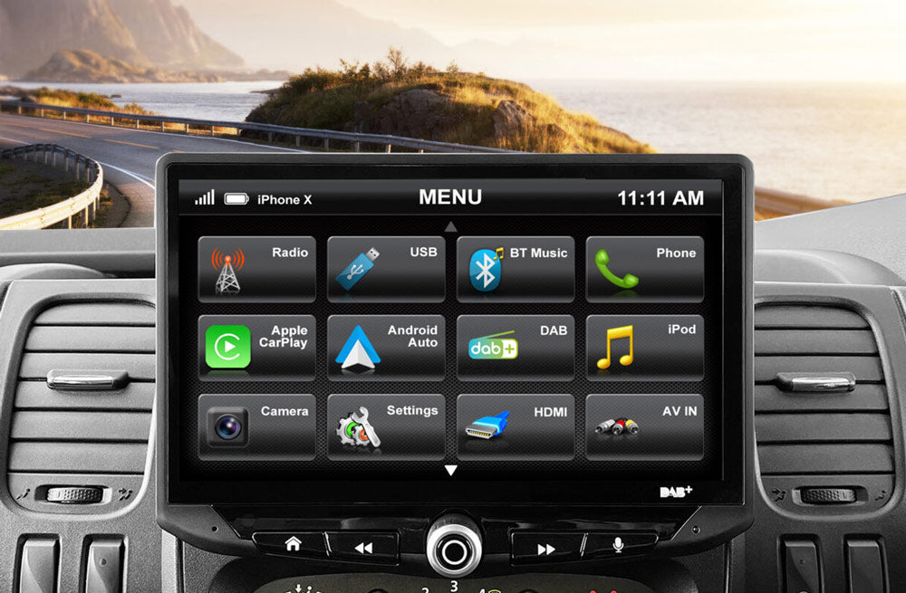 FIAT DUCATO 8 2022-UP OPENDASH	Stinger 10" multimedia enhed med Carplay og Android Auto