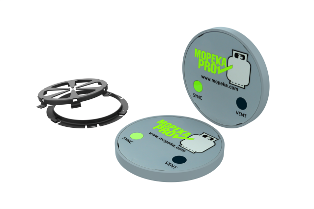 MOPEKA PRO gasflaske-niveauindikator med Bluetooth og magnet