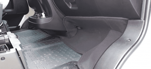 Kantop isoleringsmåtte ved pedalerne ved passager