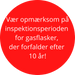 Info om inspektionsperiode