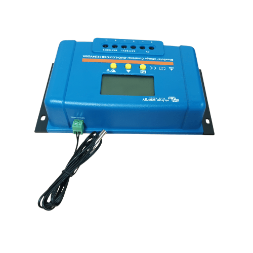 Victron BlueSolar opladningscontroller - DUO LCD+USB med temp. sensor sat på