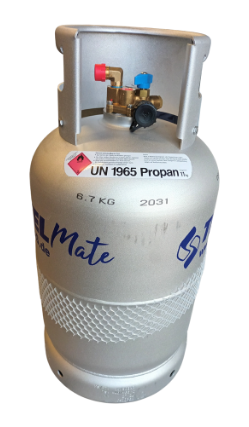 11 kg AluGas Travel Mate tilkobling