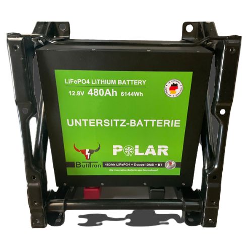 BullTron 480Ah Polar lithium batteri kan være under sædet