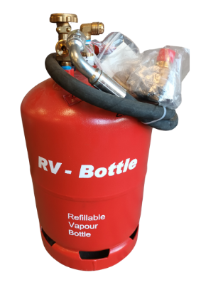 6 kg RV gas fyldeflasker i stål til fastmontering