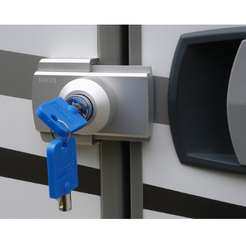 IMC Creations låsesystem med nøgle til bodelsdør aluminium låst