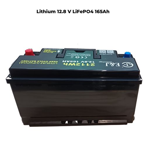 bagsiden af lithium batteri