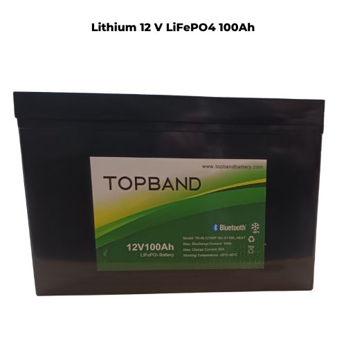 Lithium batterier med Bluetooth 100Ah